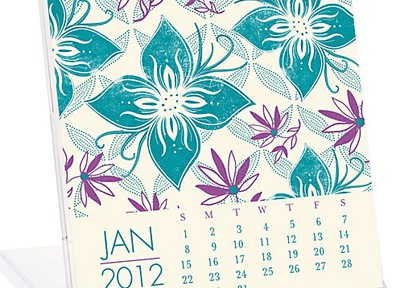 2012 Paper Source Letterpress Desk Calendar