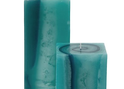 Aquamarine Agate Candles