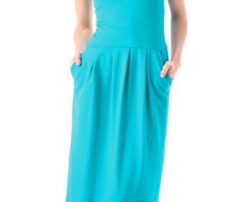 Susana Monaco Tube Pleat Maxi Dress