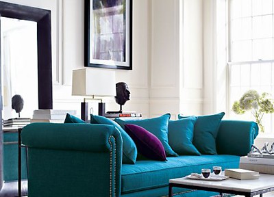 Peacock Tailor Sofa in Tess