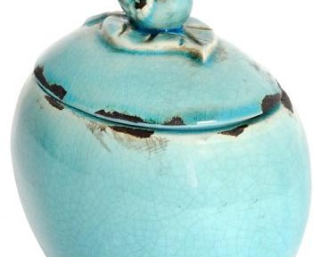 Bluebird Lidded Jar