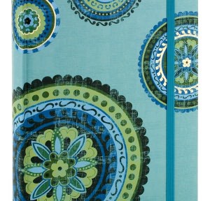 Teal Medallions Lined Journal