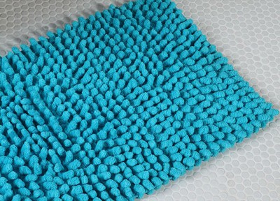 Turquoise Popcorn Bath Mat