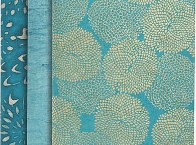 Gold Mums, Batik & Crinkle Journals