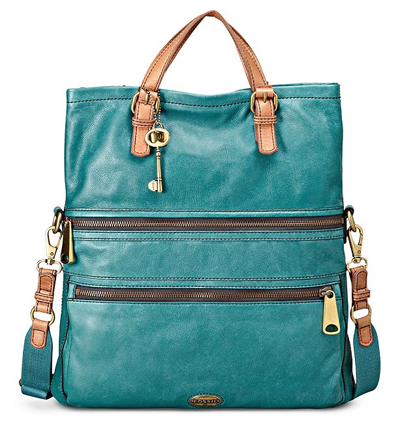 fossil turquoise bag