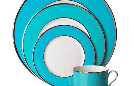 Mikasa ‘Color Studio’ Turquoise Platinum 5-piece Dinnerware