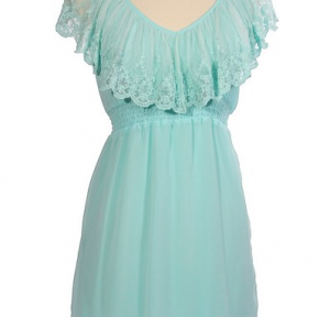 Ethereal Angel Dress in Aqua