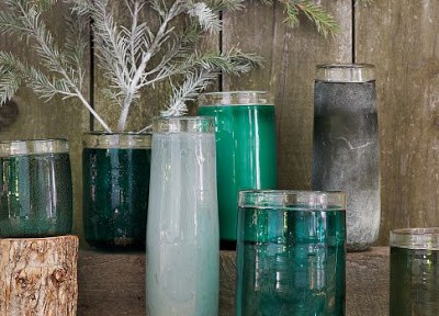 Colored Cylinder Vases