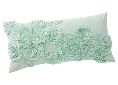 Ruffle & Rose Lumbar Pillow Cover