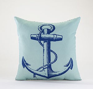 Anchor Throw Pillow