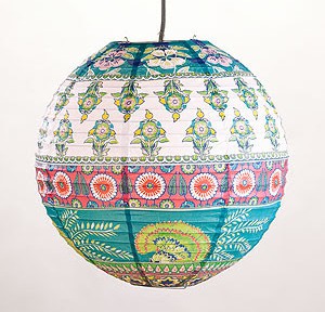 Rio Carnaval Stripe Maru Round Paper Lantern