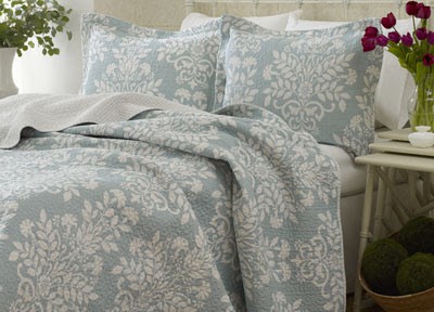 Laura Ashley Rowland Blue Quilt