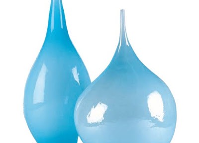 Lazy Susan Pearlized Sea Hand Blown Bottle