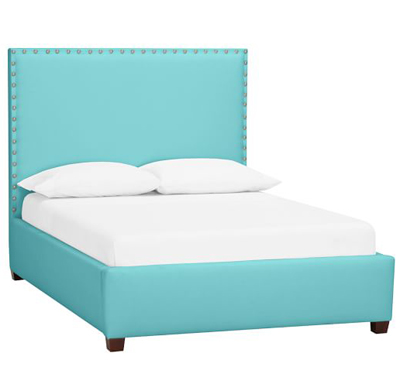 Raleigh Upholstered Square Bed + Headboard