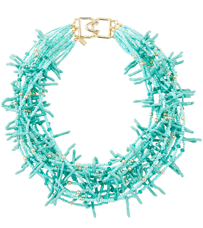 Kenneth Jay Lane Beaded Multi-Strand Collar Necklace