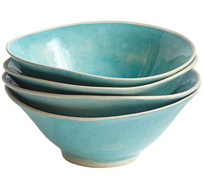 Turquoise Wonki Ware All-Purpose Bowls