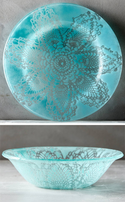 Frosted Doily Dinnerware