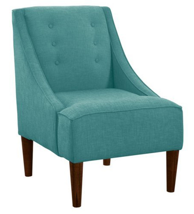 Sea Blue McCarthy Swoop-Arm Chair