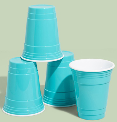 Mr. Ice Bucket Turquoise Party Cups