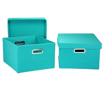 Aqua 4-pc. Storage Box Set