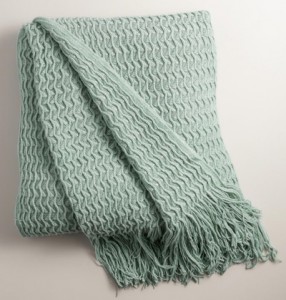 Aqua Blue Waffle Throw | Everything Turquoise