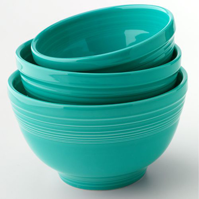 Fiesta Turquoise 3-pc. Baking Bowl Set