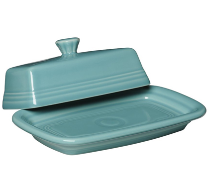 Fiesta Turquoise X-Large Covered Butter Dish