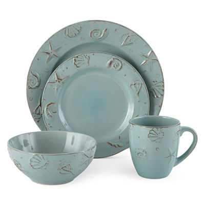 Thomson Pottery Cape Cod 16-pc. Dinnerware Set | Everything Turquoise