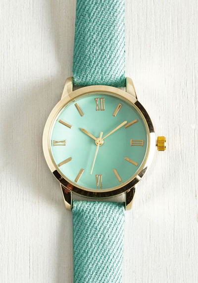 Turquoise Fabric Watch