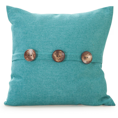 Chelsea Textured Weave Button Pillow