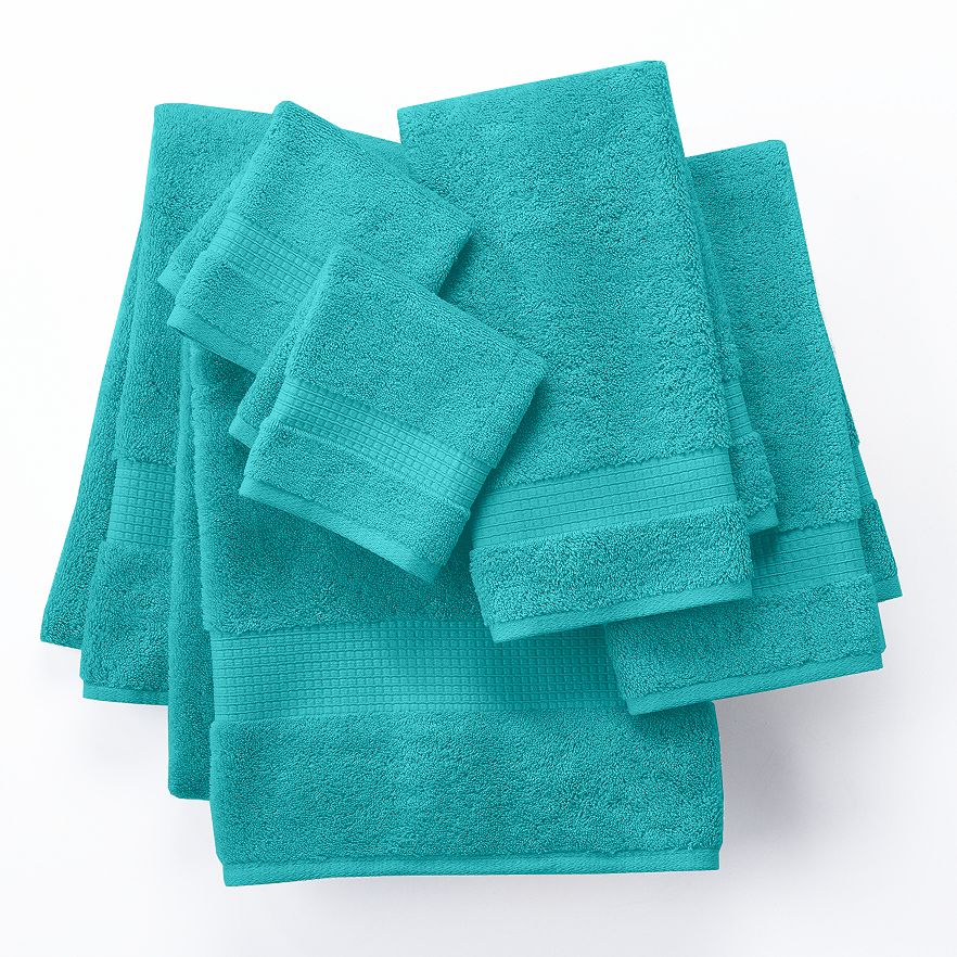 Teal Highly Absorbent 6-pc. Solid Bath Towel Value Pack