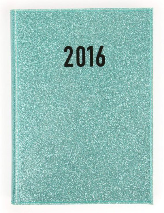 Turquoise Glitter 2016 Planner