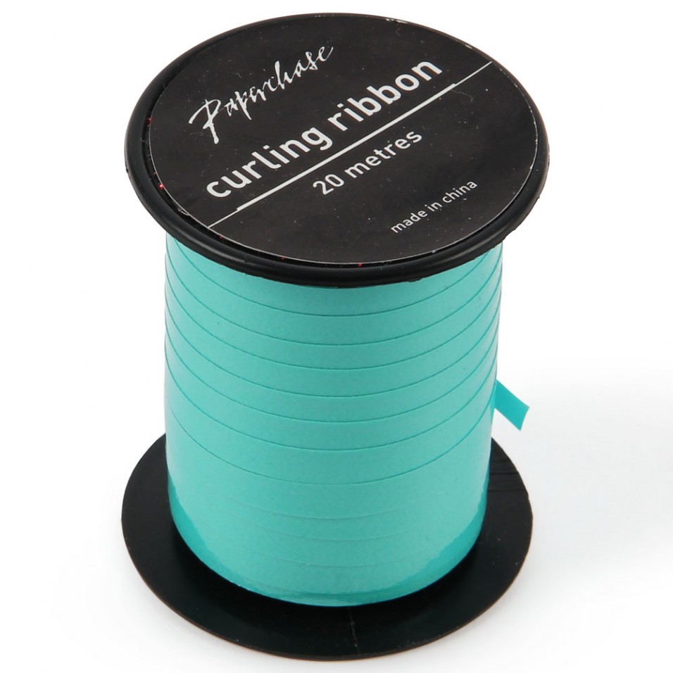 Turquoise Glossy Curling Ribbon