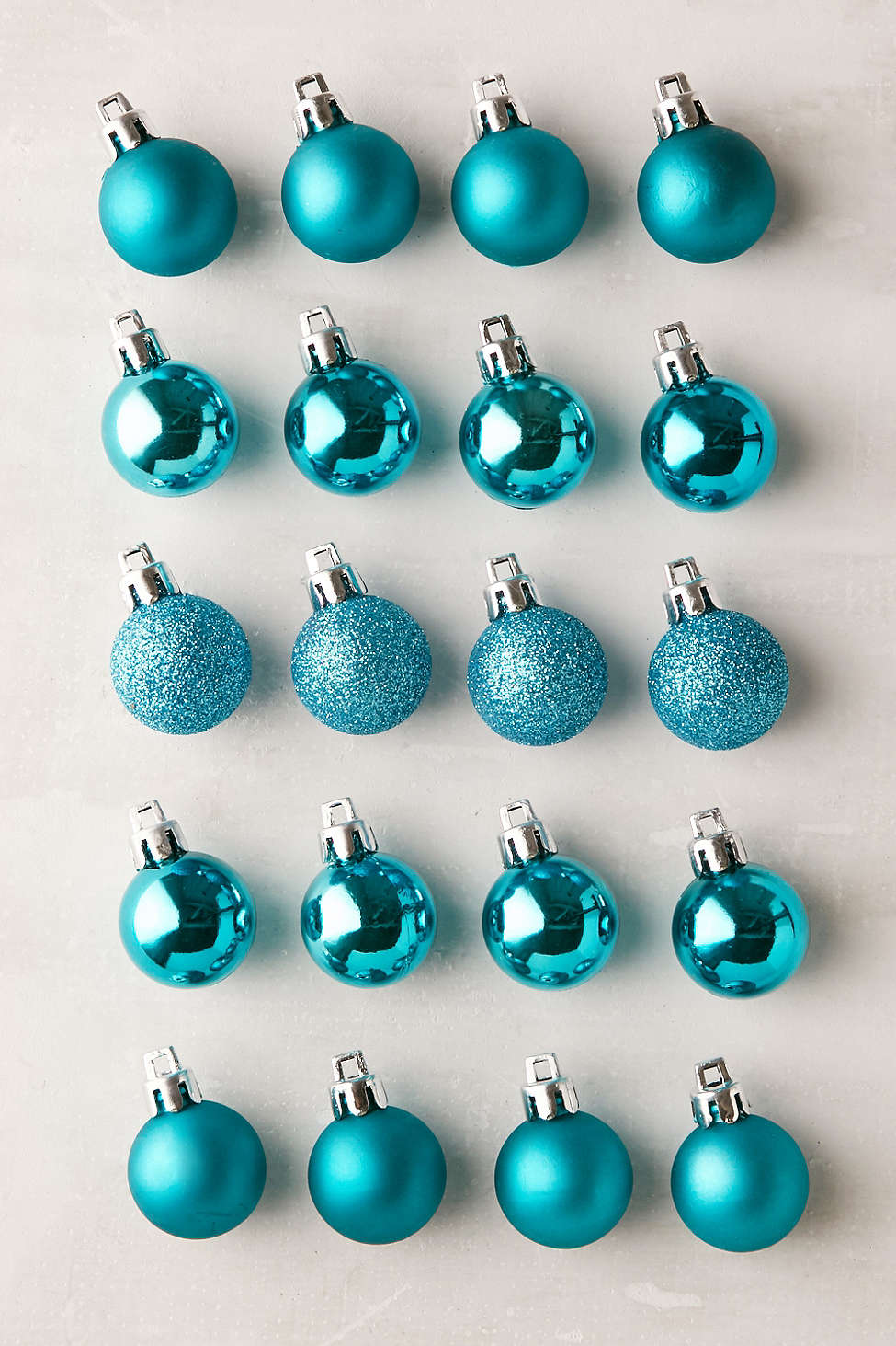 Turquoise Shatterproof Ball Ornament Set