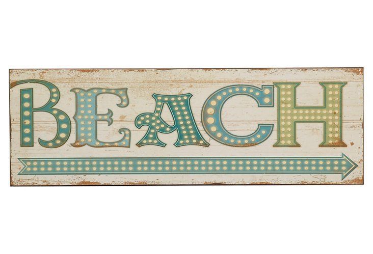 30" Beach Sign