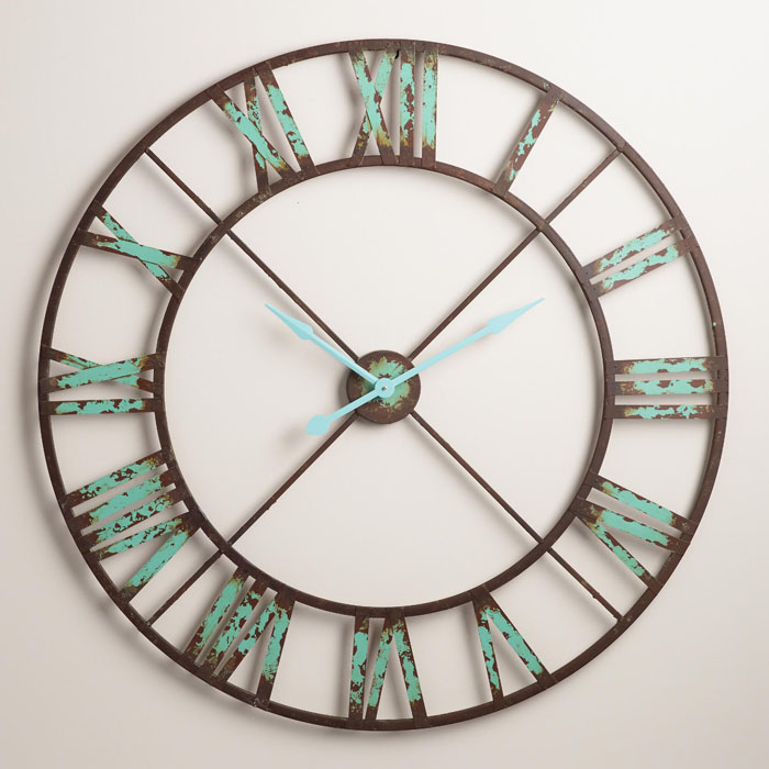 Industrial Reed Wall Clock