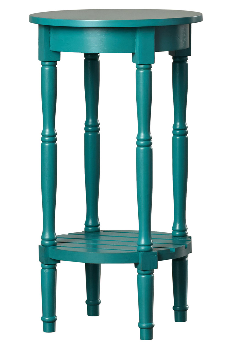 August Grove Coral Round End Table