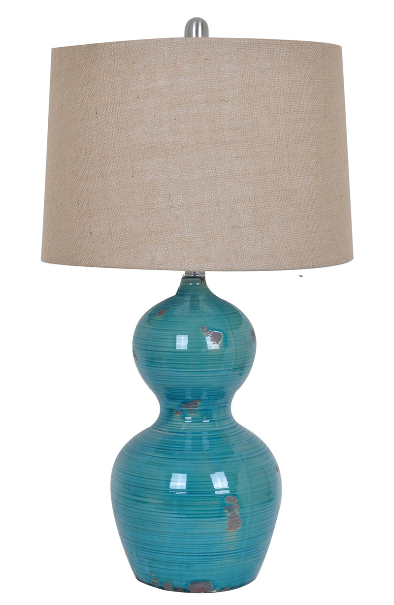 Turquoise Blue Bay Table Lamp 