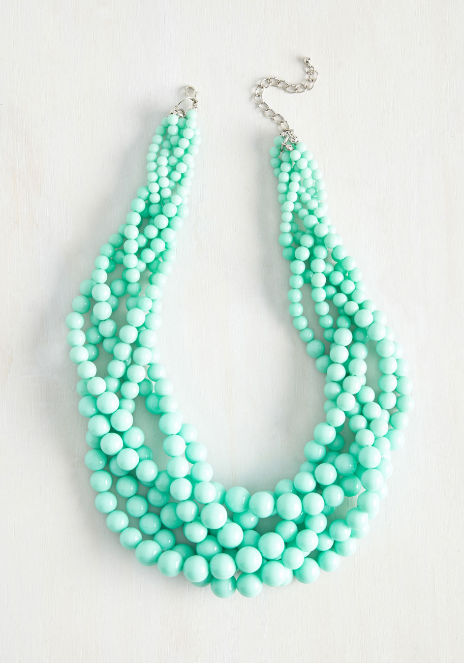 Braid to Love You Necklace in Mint