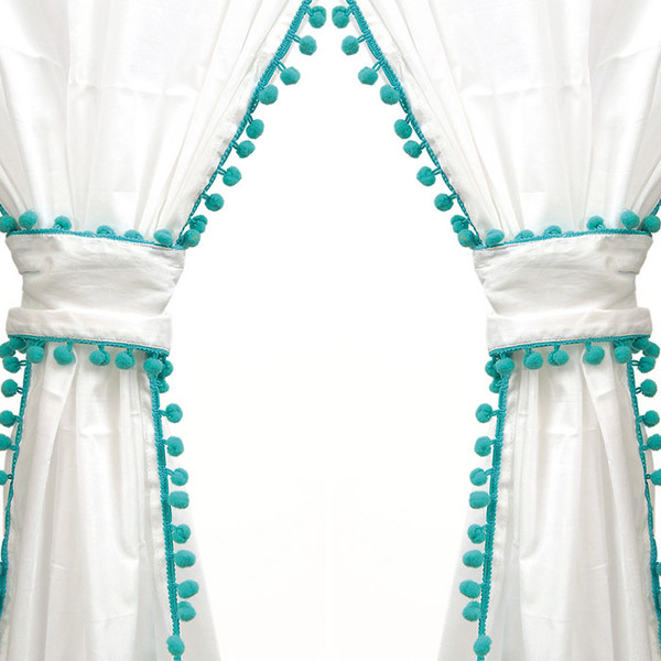 Paulina Curtain Panel in Turquoise