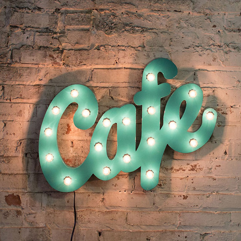 Vintage Inspired Cafe Marquee Lighting