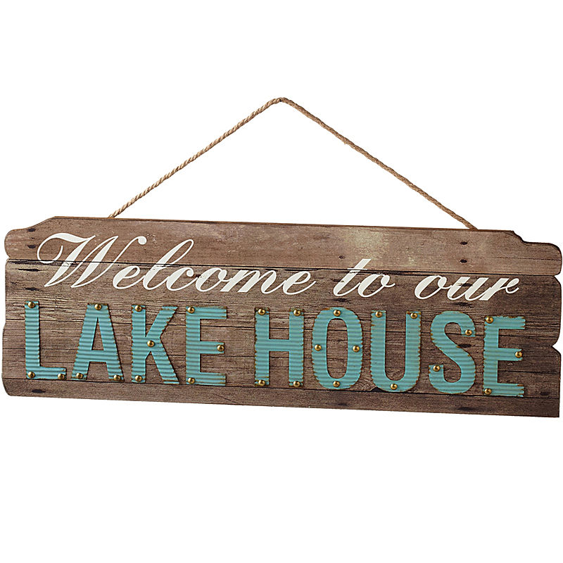 Welcome To Our Lake House Wall Art Everything Turquoise