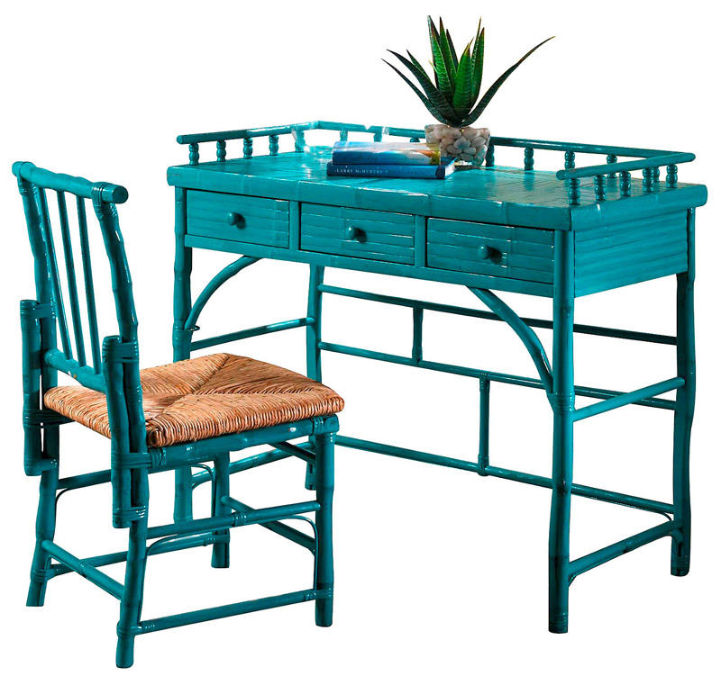 Turquoise Eastbrook Desk and Chair Set