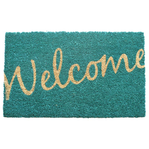 Cursive Welcome Coir Doormat
