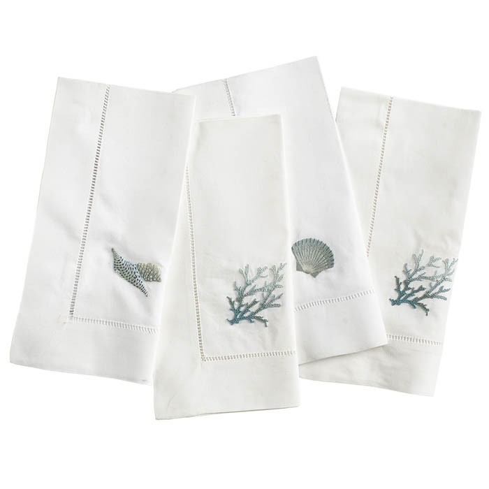 Embroidered Reef Napkins