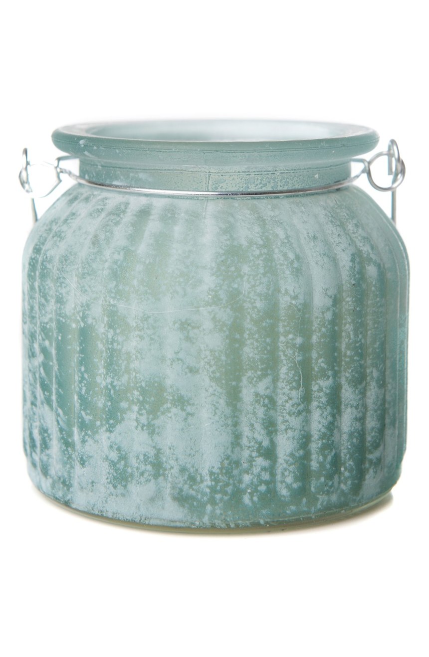 Sea Glass Jar Flameless Jar Candle