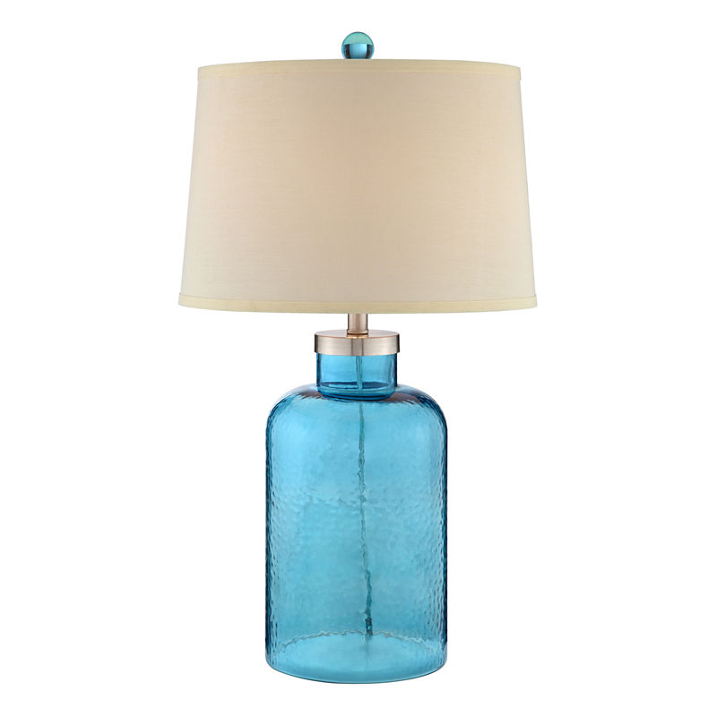 Catalina Turquoise Water Glass Table Lamp