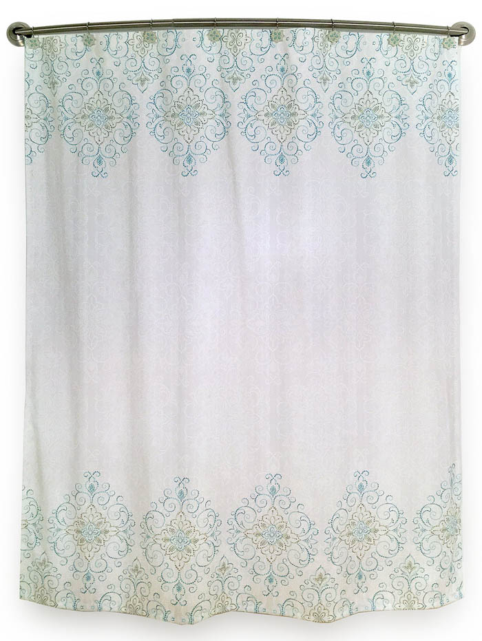Bath Everything Turquoise Page 4, Bacova La Mer Shower Curtain