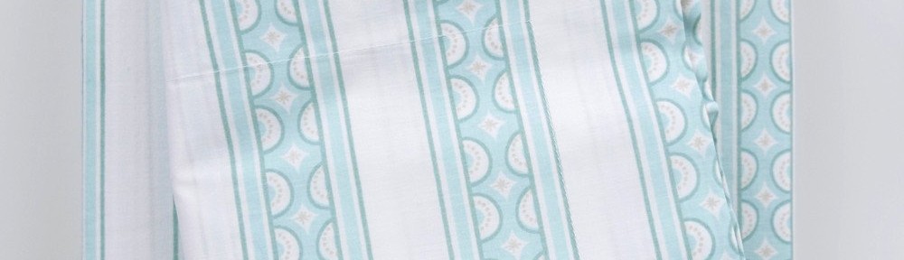 Sarah Richardson's Jade Teacup Stripe Sheet Set