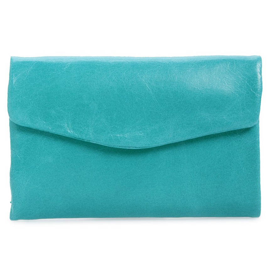 Turquoise Hobo Lacy Trifold Wallet